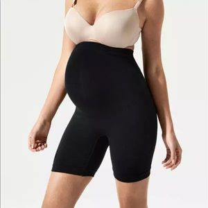 BLANQI Everyday Maternity Biker Short Girlshort Deepest Black Size S